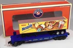 Lionel 6-26070 Nestle/ Nesquik Flatcar With Trailer Nib. Fixed Price $39.99.