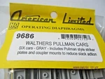 American Limited 9686 Diaphragms Walthers Pullman Cars Gray Pair Ho Scale. Fixed Price $38.95.