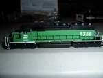 Burlington Northern White Face" SD40-2 W/ Dcc & Sound. Fixed Price $225.95.
