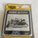 Ho Scale Bulldozer, Cast Metal Kit WOO-D233/NOS. Fixed Price $19.99.