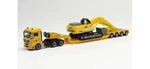 Ho 1:87 Herpa # 312301 Man Tgx W/ Heavy Haullowboy Trailer & Excavator - Weiss. Fixed Price $148.25.