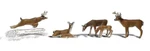 Woodland Scenics A1884 Ho Scale Figures - Deer. Fixed Price $16.99.