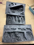 3 Ho Scale, Woodland Scenic -original Cast Originals -rubber Plaster Rock Molds. Fixed Price $25.99.