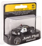 Ho Scale Woodland Scenics Just Plug Lighted Vehicle Police Car JP5593. Fixed Price $23.99.