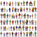 P100W 100PCS Model Trains 1:87 Painted Figures Ho Scale Passengers People. Fixed Price $12.49.