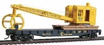 Walthers Trainline 1782 Ho Scale Flatcar With Logging Crane Chessie System-b&o. Fixed Price $31.99.