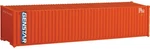 Walthers Ho Scale 40' Corrugated-side Shipping Container Genstar (orange, Blue). Fixed Price $10.99.