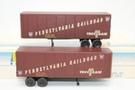 Walthers Ho Scale Prr Pennsylvania Tructrain 32' Truck Trailer Set. Fixed Price $16.00.