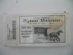 Jordan Highway Miniatures Ho Kit 360-102: Standard Delivery Wagon, Sealed Box. Fixed Price $22.00.