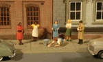 Bachmann Ho Scenescapes Sidewalk People (7) BAC33117. Fixed Price $14.97.