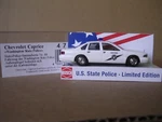Busch #47692 1995 Chevrolet Caprice "washington State Trooper" H.o. 1:87. Fixed Price $24.99.