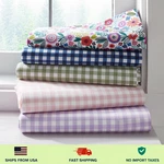 Company Kids Gingham Classic Cool Organic Cotton Percale Duvet Cover Set - New. Fixed Price $80.00.