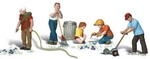 Woodland Scenics Ho Scale Accents Figures/people Set Lawn Workers (5). Fixed Price $15.49.