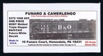Funaro F&c 8372 Baltimore Ohio Chesapeake B&o C&o Welded Triple Hopper 1-PIECE. Fixed Price $59.95.