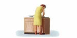 Preiser 28145 Scale People At Home Woman Doing Dishes. Fixed Price $9.99.