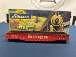 Athearn Ho Burlington #83124 50 Open Steel Gondola Car 1661. Fixed Price $12.99.