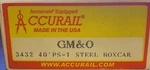 Accurail Ho Scale Gm&o Gulf Mobile Ohio 40 PS-1 Boxcar 3432 Red W/. Fixed Price $14.99.