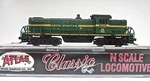 Gauge Atlas Classic 44040 Green Mountain Alco RS-1 Dc Diesel Locomotive #405. Fixed Price $109.50.