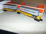 Lionel 19416 Ttux Illinois Central 2 Unit Trailer Train Cars + Box #1. Fixed Price $50.00.