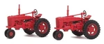 Walthers #949-4160 Farm Tractor 2-PACK Assembled -- Red. Fixed Price $16.59.