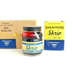 Sheaffers Skrip Permanent Red #02 Writing Fluid Glass Bottle Nos. Fixed Price $14.00.