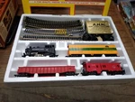 Vtg Ho Scale Ahm Electric Train Set 60012A B&o 97 Switcher W/3 Cars Box Works!. Fixed Price $99.95.