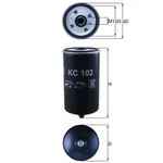 Mahle Fuel Filter With Drain Tap KC102 M.a.n Trucks - Quality Oe Matching Fit. Fixed Price $15.37.