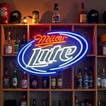 Miller Lite Beer Bar Led Neon Sign With Dimmer Usb Powered Adjustable Light. Fixed Price $39.98.