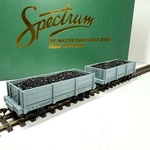 ON30 Scale Bachmann Spectrum 18 Freight Car Low Side Gondola 26532 Opened Box. Fixed Price $59.00.