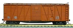 Accurail 4599 Ho Scale 40' Single Sheathed Wood Boxcar Kit Oxide Data Only. Fixed Price $18.99.