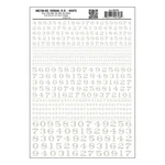 Woodland Scenics Dry Transfer Decals MG708 Numbers Roman R.r. White New. Fixed Price $8.79.
