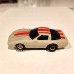 Tyco #6234 '83 "nite Glow" Corvette Ho Slot Car In The Dark White Orange. Fixed Price $29.95.