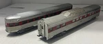 2- Lionel Ho 0706 & 0707 Texas Special Vista Dome Observation Passenger Cars. Fixed Price $30.00.