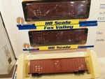 Fox Valley Models 7-POST 50FT.BOX Cars, Brown Lot 76 3 Differant No. Fixed Price $100.00.