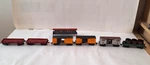 Ho Scale Vintage Mantua Central Pacific Train Set. Fixed Price $60.00.
