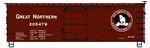 Accurail 81581 Ho Scale 36' Wood Boxcar Kit Great Northern Gn #'s Vary. Fixed Price $17.99.