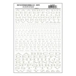 Woodland Scenics MG716 Extended Roman R.r. Letters White 1/16-1/4",. Fixed Price $16.28.