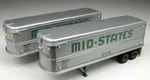 Classic Works 31105 Ho Mini Metals Mid-states # 677A 32 Aerovan Trailers. Fixed Price $15.99.