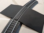 Ho Scale Railroad Crossing For Bachmann Ez Track 18" Radius Curve 3.0" Asphalt. Fixed Price $14.00.