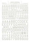 Woodland Scenics Large Gothic 45-DEGREE Usa Letters White MG745. Fixed Price $8.99.
