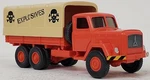 Wiking New Ho 1/87 Scale Magirus 3-AXLE Truck W/canvas Top Marked For Explosives. Fixed Price $31.19.