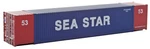 Walthers 53' Singamas Corrugated Side Container - Sea Star Ho Scale. Fixed Price $13.99.