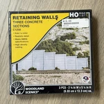 Woodland Scenics Retaining Walls Three Concrete Sections C1258 H0 1/87. Fixed Price $11.24.