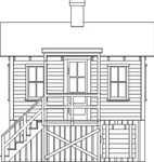 Bar Mills 0432 Ho The Office At Cranberry Yard Lase Cut Wood Kit. Fixed Price $62.07.