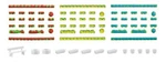 Decoration Set Garden Equipment Oo/ho Model Kit Kibri 38141. Fixed Price $19.92.
