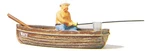 Ho Preiser # 28052 Fisherman Figure / Angler In Row Boat (ships From Chicago ). Fixed Price $7.95.