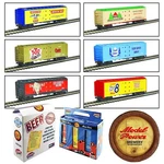 Model Power 98706 Ho Scale 41' Refrigerator Beer Cars, Pack Assortment. Fixed Price $98.54.