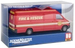 Walthers Ho Scale Service Van (assembled) Fire And Rescue (red/white/yellow). Fixed Price $18.69.