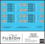 Ho Scale Bnsf 4723 Ge Dash 9 Train Sim Decal Set. Fixed Price $10.95.