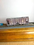 Bowser #55649 New Haven Acf Ton 2-BAY Cov. Hopper Car #117005 Weathered 1:87. Fixed Price $36.99.